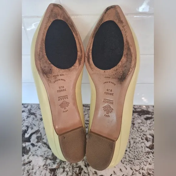 Bally Leather Ballet Flats Size 9.5 US