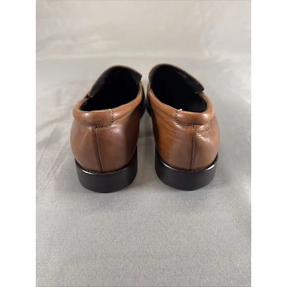 Banana Republic Men's Brown‎ Italian Leather Penny Loafers OrthoLite Size 9 M