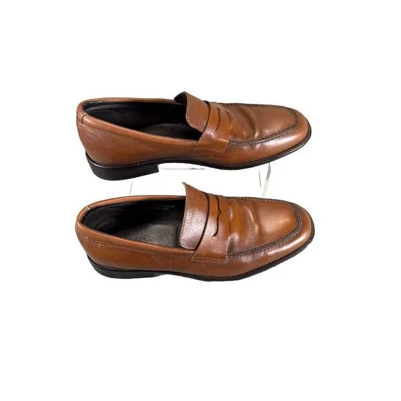 Banana Republic Men's Brown‎ Italian Leather Penny Loafers OrthoLite Size 9 M