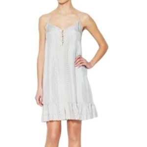 BCBGMAXAZRIA Xandra 100% Silk Embroidered Dress sz Small NWOT