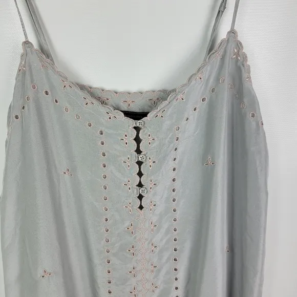 BCBGMAXAZRIA Xandra 100% Silk Embroidered Dress sz Small NWOT