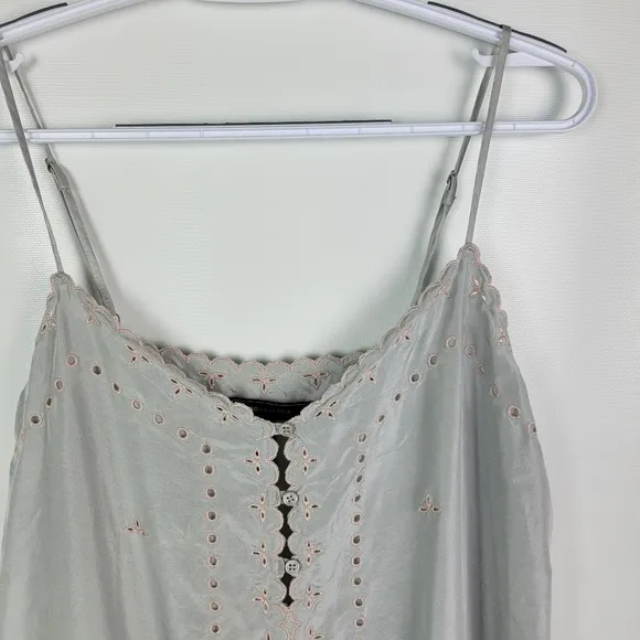 BCBGMAXAZRIA Xandra 100% Silk Embroidered Dress sz Small NWOT