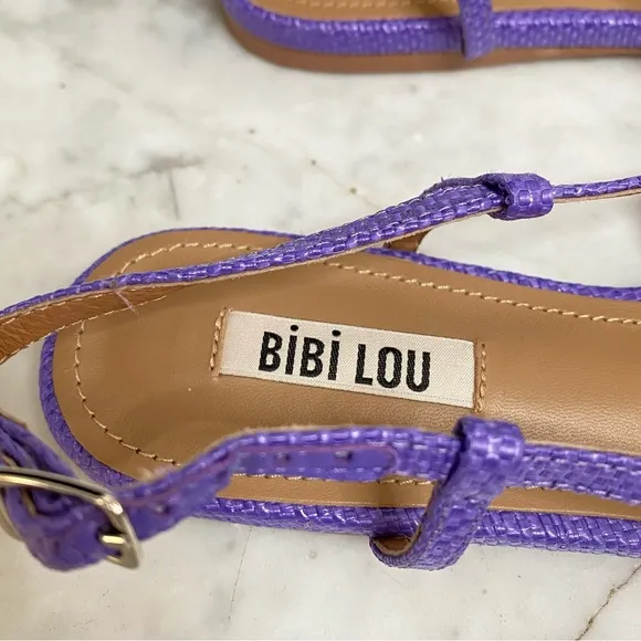 Bibi Lou Embellished Buckle Pointed Toe Ballet Flats