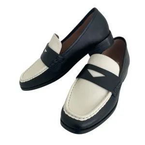 BIBI LOU Women’s Black and White Classic Loafers  Size: 37