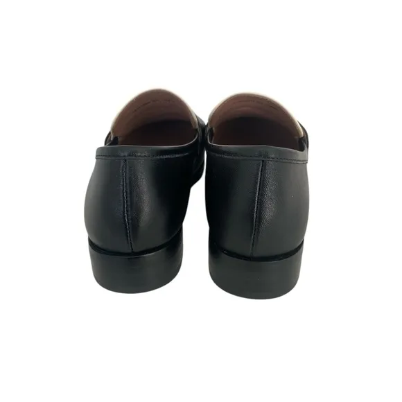 BIBI LOU Women’s Black and White Classic Loafers  Size: 37