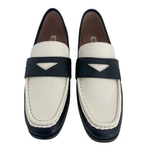 BIBI LOU Women’s Black and White Classic Loafers  Size: 37