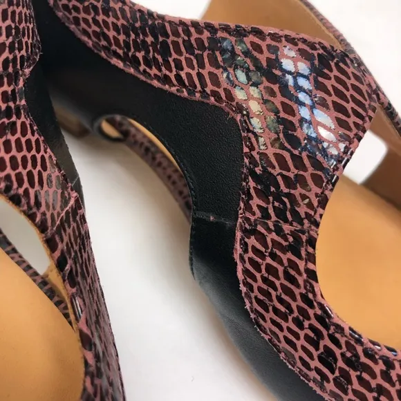 Bill Blass Skyla Printed Snake Pointed Toe Flats