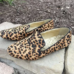 Birdies The Starling in Cheetah Ballet Flats Slippers Size 8