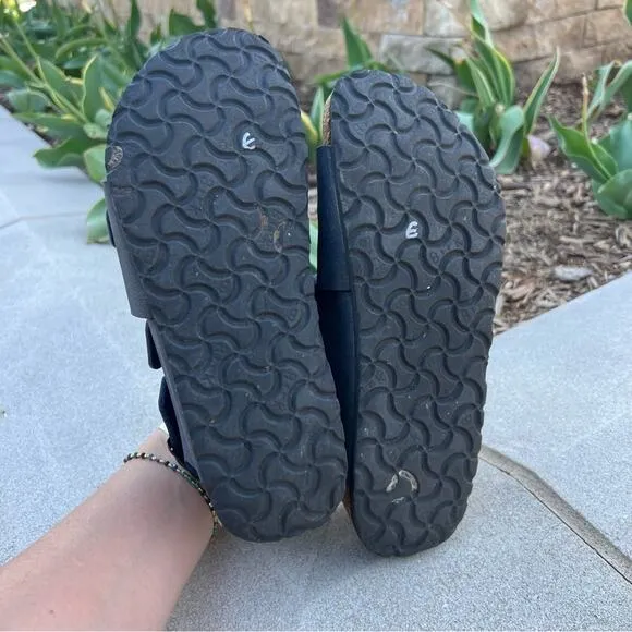 Birkenstock Betula Milano Navy Blue Strappy 3 Strap Sandals Size 38 M5/W7
