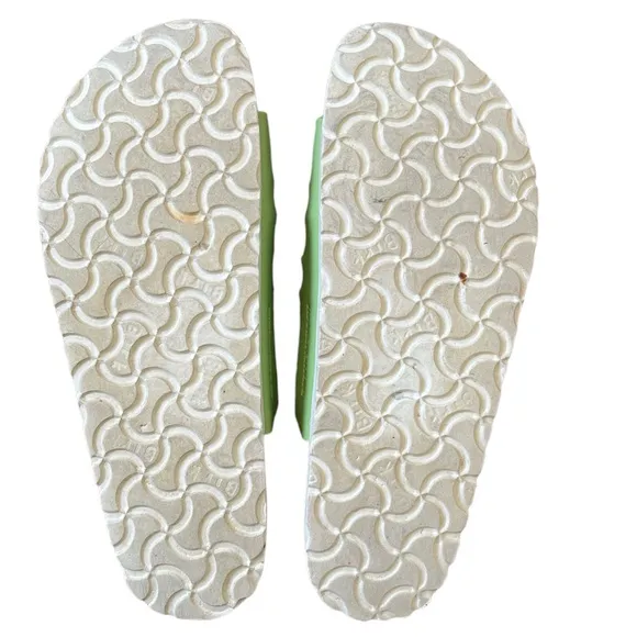 Birkenstock light green strappy sandals size 37