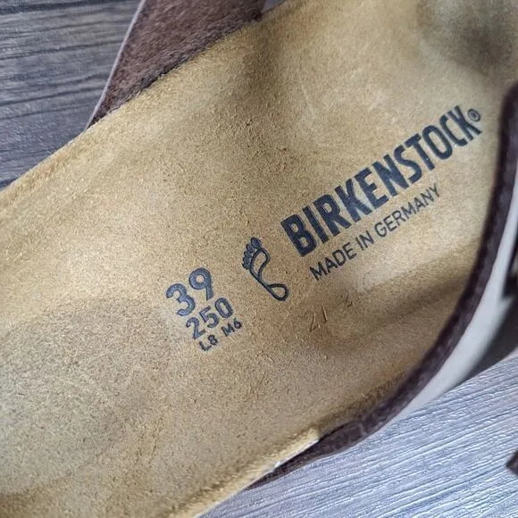 Birkenstock Mayari Oiled Leather Strappy Sandals Women's Sz 8 R EU39 Mocha (NWT)