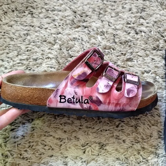 Birkenstock Papillio Florida Multicolor Paisley Strappy Sandals Sz 36/5