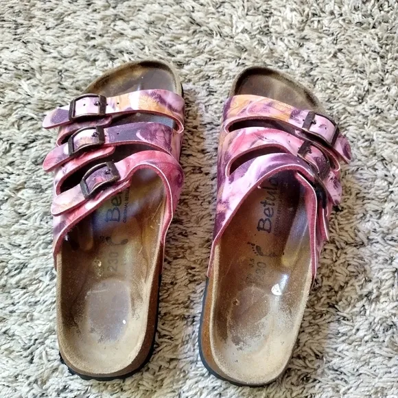 Birkenstock Papillio Florida Multicolor Paisley Strappy Sandals Sz 36/5