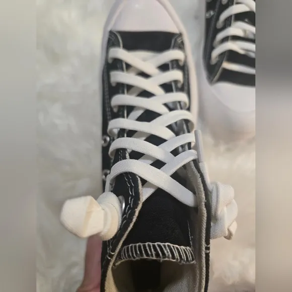 Black and White Converse Chuck Taylor All Star High Top Platform size M/5 &amp; W/7