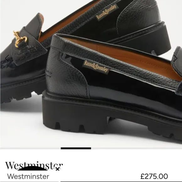 Black Chunky Loafers with Silver Horsebit Detail