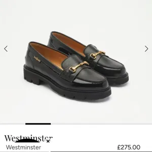 Black Chunky Loafers with Silver Horsebit Detail