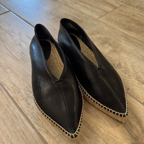 Black Espadrille Flats