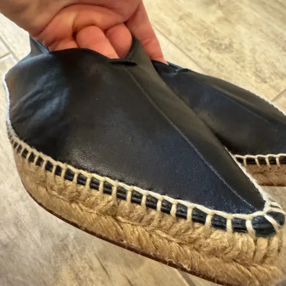 Black Espadrille Flats