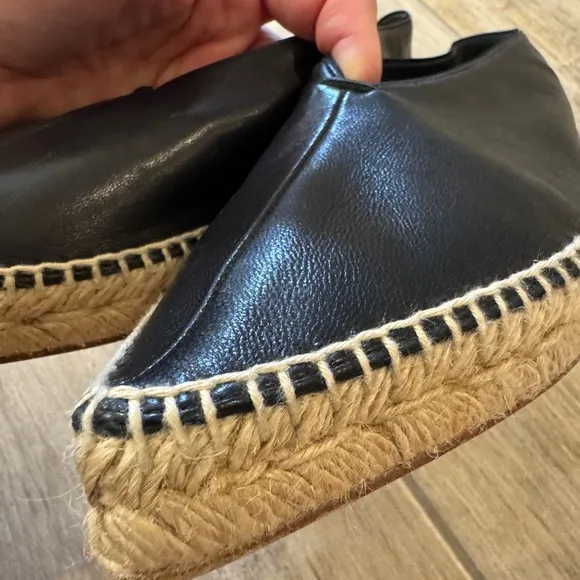 Black Espadrille Flats
