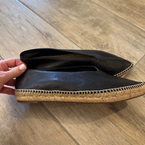 Black Espadrille Flats