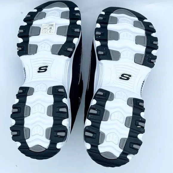 BN  Skechers Black and White Slip-On  with Chunky Sole 11W