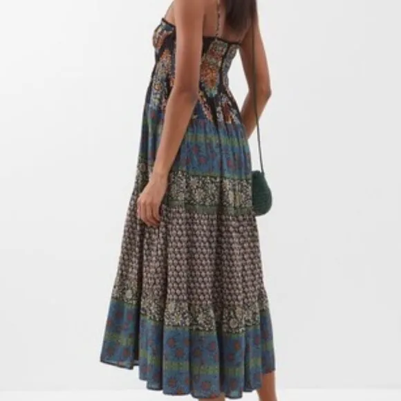 BOTEH Rhea Tiered Midi Dress