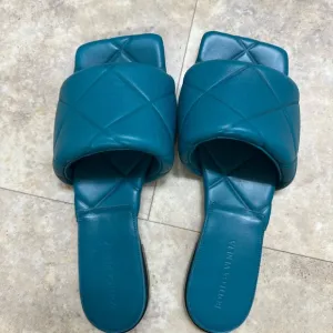 Bottega Veneta Blue Quilted Sandals