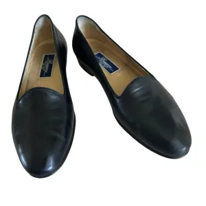 BRAGANO BY COLE HAAN ITALIAN BLACK LEATHER LOAFERS SIZE 9.5