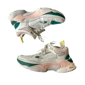 Brandblack Saga Chunky Dad Sneakers in Green, Pink and White Size 4