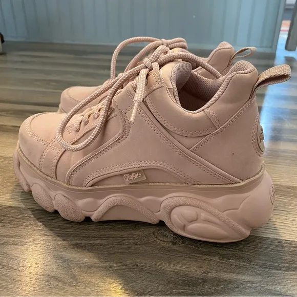Buffalo Rose Pink Corin Chunky Platform Sneakers