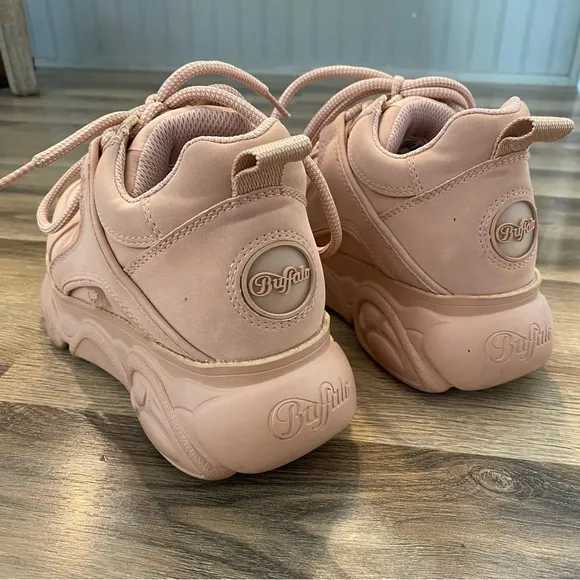 Buffalo Rose Pink Corin Chunky Platform Sneakers