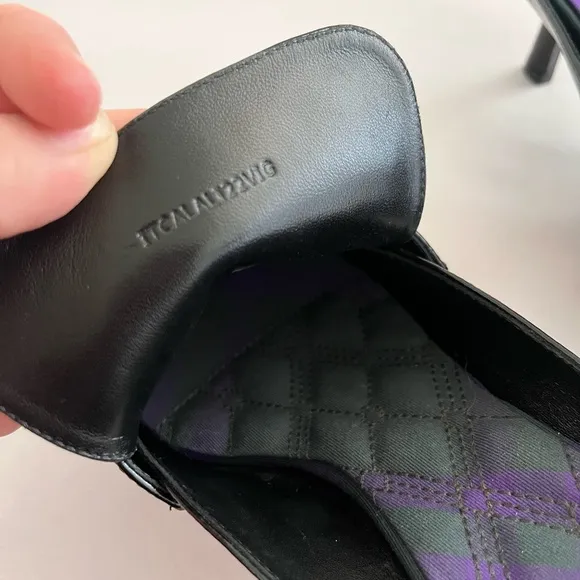 Burberry Black Loafers with Modern Square-Toe Design