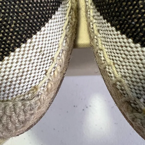 Burberry Neutrals House Check Pattern Canvas Espadrilles