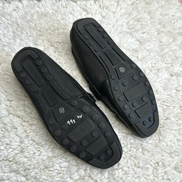 Calvin Klein Ori Driving Style Loafer Black Dress Shoe Slip On Professional
