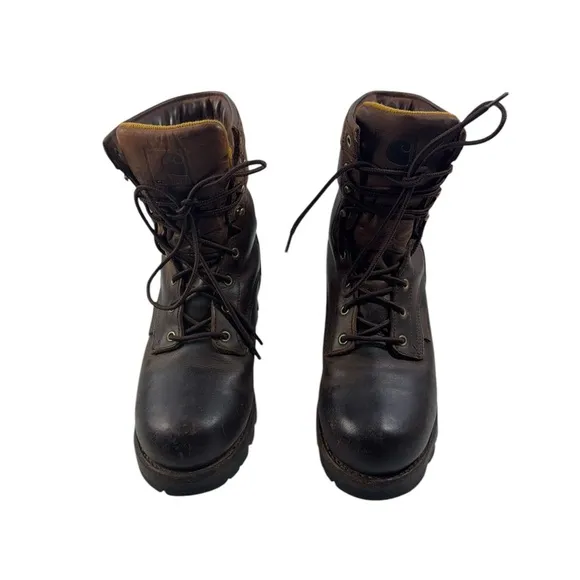 Carhartt  3933 Waterproof Insulated 8 inch Logger Boots size 9.5D