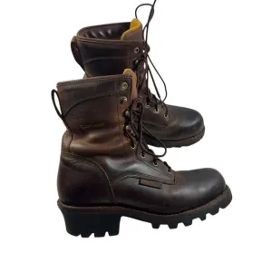 Carhartt  3933 Waterproof Insulated 8 inch Logger Boots size 9.5D