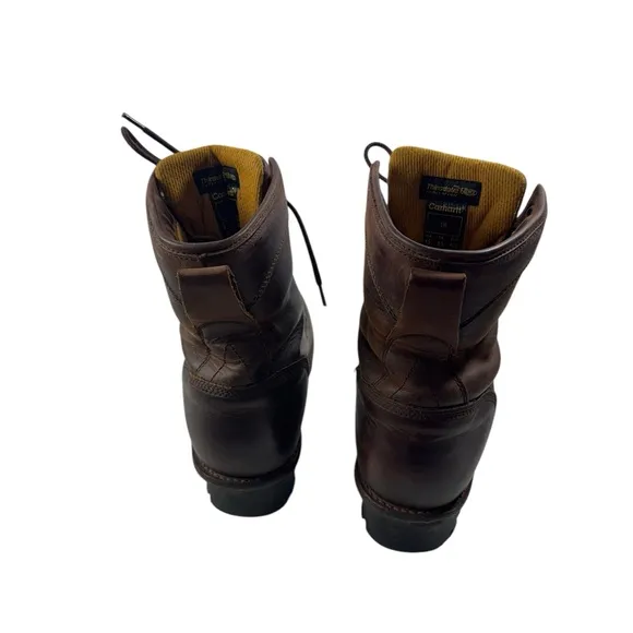 Carhartt  3933 Waterproof Insulated 8 inch Logger Boots size 9.5D