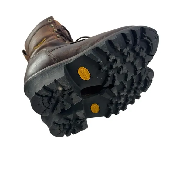 Carhartt  3933 Waterproof Insulated 8 inch Logger Boots size 9.5D