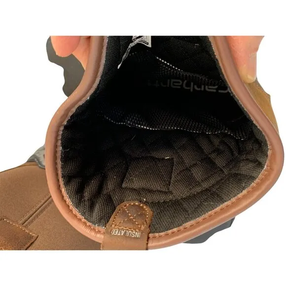 Carhartt Waterproof Steel Toe CMP1259 Work Boot Size 9.5W Insulated D7970