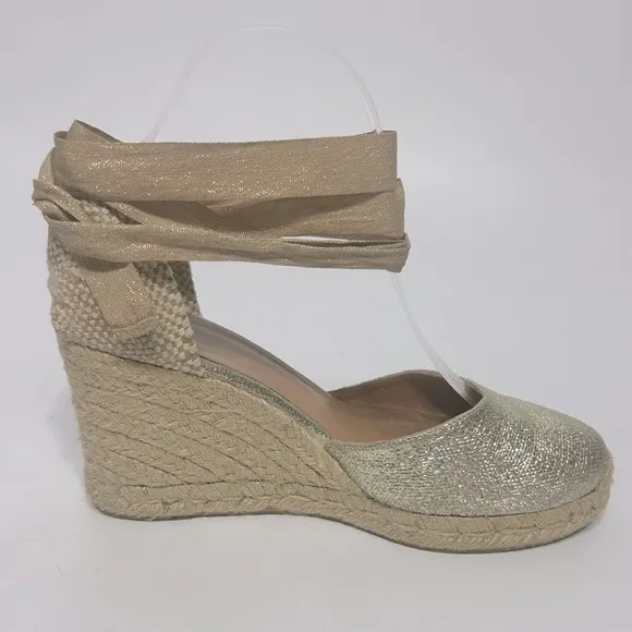 Castaner CARINA/8/032 Espadrilles Gold Size EU39