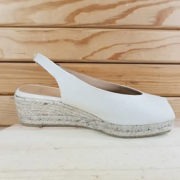 Caytaner Women's 41 EUR Espadrilles Sandals Platform Wedge Slingback Peep Toe