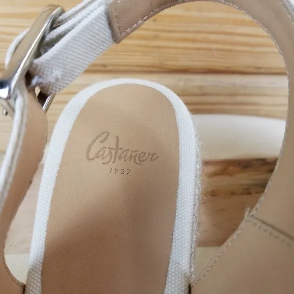 Caytaner Women's 41 EUR Espadrilles Sandals Platform Wedge Slingback Peep Toe