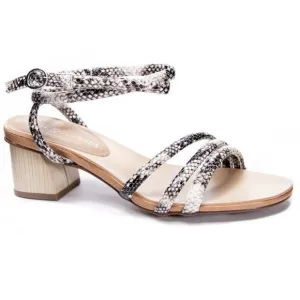 CHINESE LAUNDRY Printed Leather Strappy Sandals