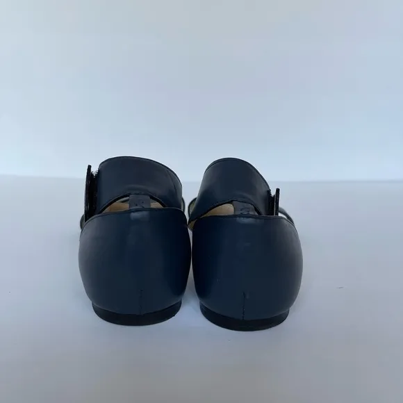 Chloe Two Tone Flat Leather Sandals