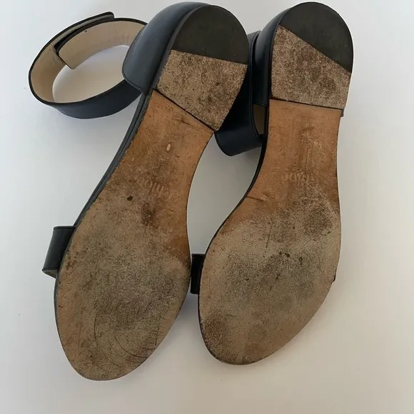 Chloe Two Tone Flat Leather Sandals