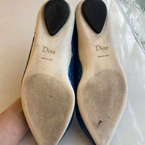Christian Dior Def cruise patent leather pointed flats