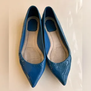 Christian Dior Def cruise patent leather pointed flats