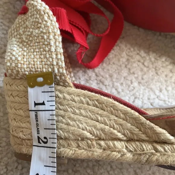 CHRISTIAN LOUBOUTIN  Wedge lace up espadrilles