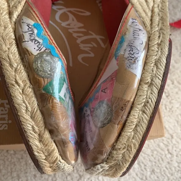 CHRISTIAN LOUBOUTIN  Wedge lace up espadrilles