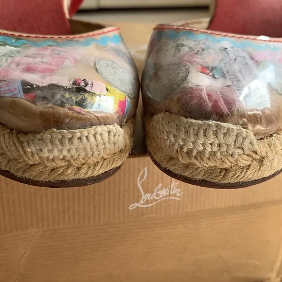 CHRISTIAN LOUBOUTIN  Wedge lace up espadrilles